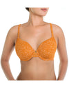 ZEN SERIES GALLOON LACE UNDER WIRED BRA WITH SUPER SOFT LIGHTLY PADDED CUPS-AUTUMN MAPLE