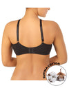 ALL DAY COMFORT NON-PADDED NON-WIRED SUPIMA COTTON BRA-BLACK