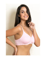 Losha Soft Cotton Bra- Pink